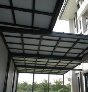 台中塑鋁板採光罩安裝